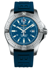 Breitling Colt Automatic 44mm Blue Dial Rubber Strap Mens Watch - A1738811-C906-157S Watches Breitling   