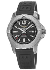 Breitling Colt Automatic 44mm Black Dial Rubber Strap Mens Watch - A1738811/BD44/152S Watches Breitling   