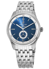 Breitling Premier Automatic 40mm Blue Dial Silver Steel Strap Watch for Men - A37340351C1A1 Watches Breitling   