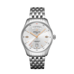 Breitling Premier Automatic Day & Date 40mm Stainless Steel Mens Watch - A45340211G1A1 Watches Breitling   