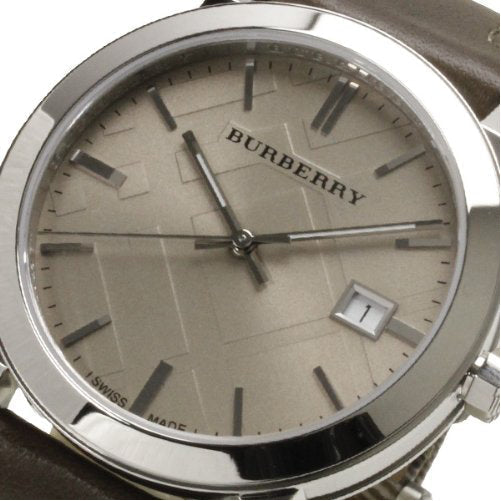 Burberry The City Grey Dial Leather Strap Watch for Men - BU9020 Watches Burberry   