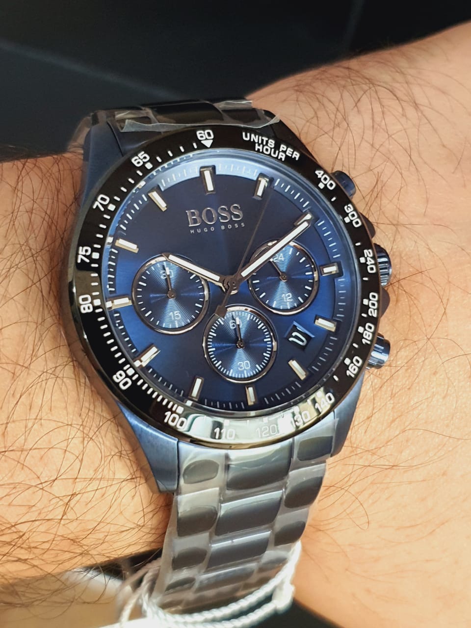 Hugo Boss Hero Sport Lux Blue Dial Blue Steel Strap Watch for Men - 1513758 Watches Hugo Boss   