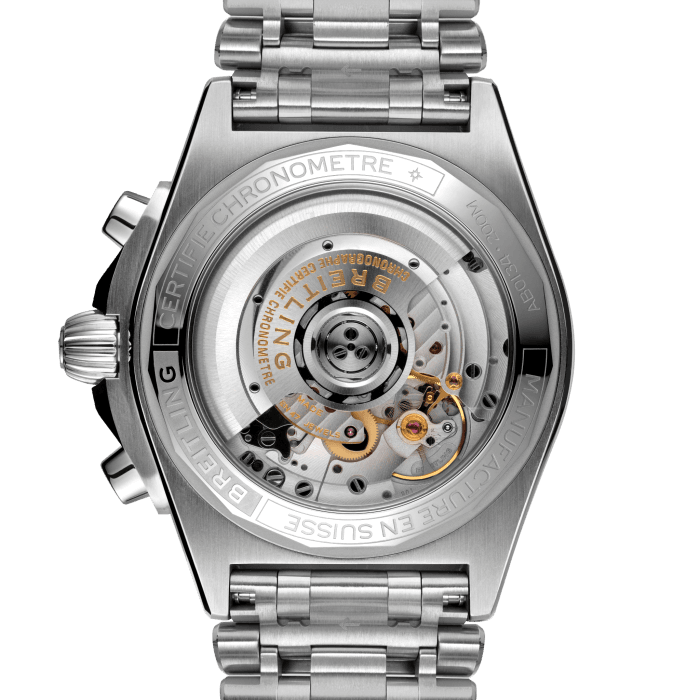 Breitling Chronomat B01 42mm Silver Dial Silver Steel Strap Watch for Men - AB0134101G1A1 Watches Breitling   