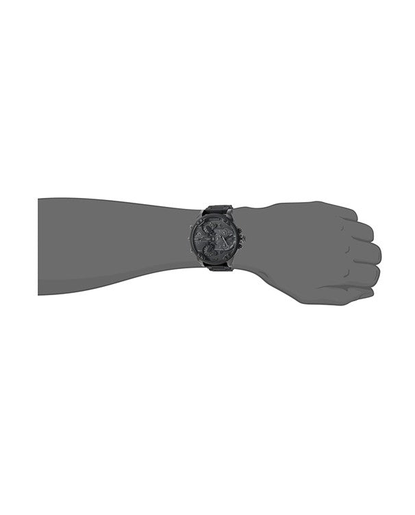 Diesel Mr Daddy 2.0 Chronograph Black Dial Black Stainless Steel Watch For Men - DZ7396 Watches Diesel   