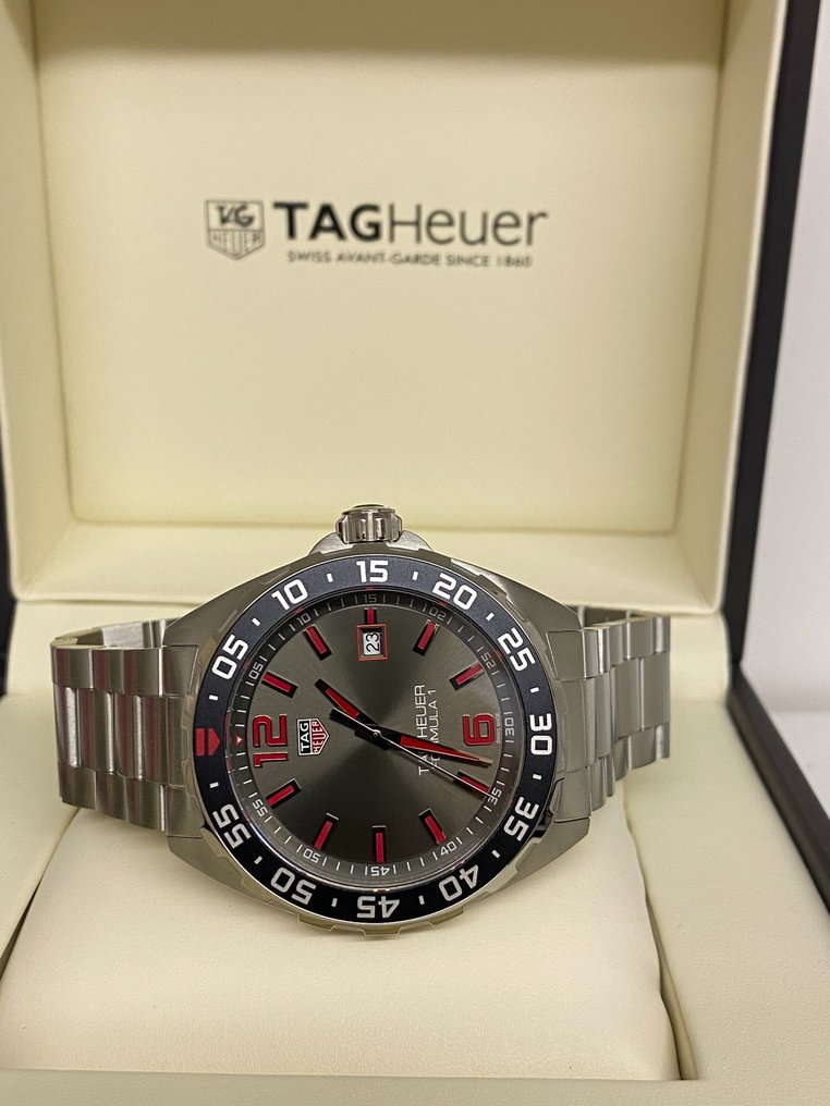 Tag Heuer Formula 1 Quartz 43mm Anthracite Dial Silver Steel Strap Watch for Men - WAZ1018.BA0842 Watches Tag Heuer   