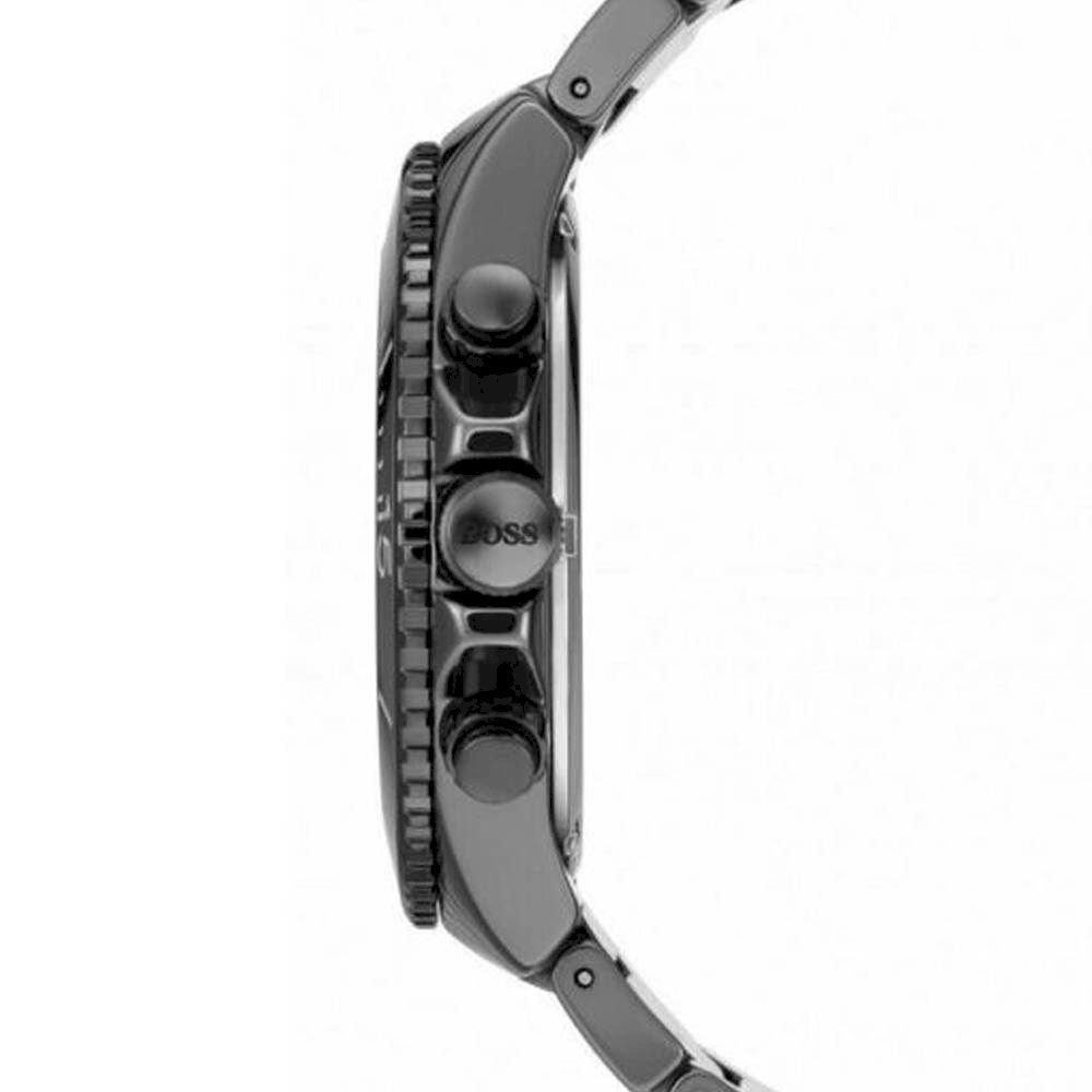 Hugo Boss Ocean Edition Navy Blue Dial Black Steel Strap Watch for Men - 1513743 Watches Hugo Boss   