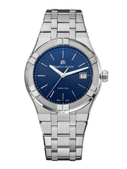 Maurice Lacroix Aikon Date Blue Dial Silver Steel Strap Watch for Men - AI1108-SS002-430-1 Watches Maurice Lacroix   