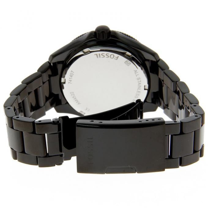 Fossil Cecile Multi Function Black Dial with Crystals Black Steel Strap Watch for Women - AM4522 Watches Fossil   