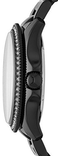 Fossil Cecile Multi Function Black Dial with Crystals Black Steel Strap Watch for Women - AM4522 Watches Fossil   