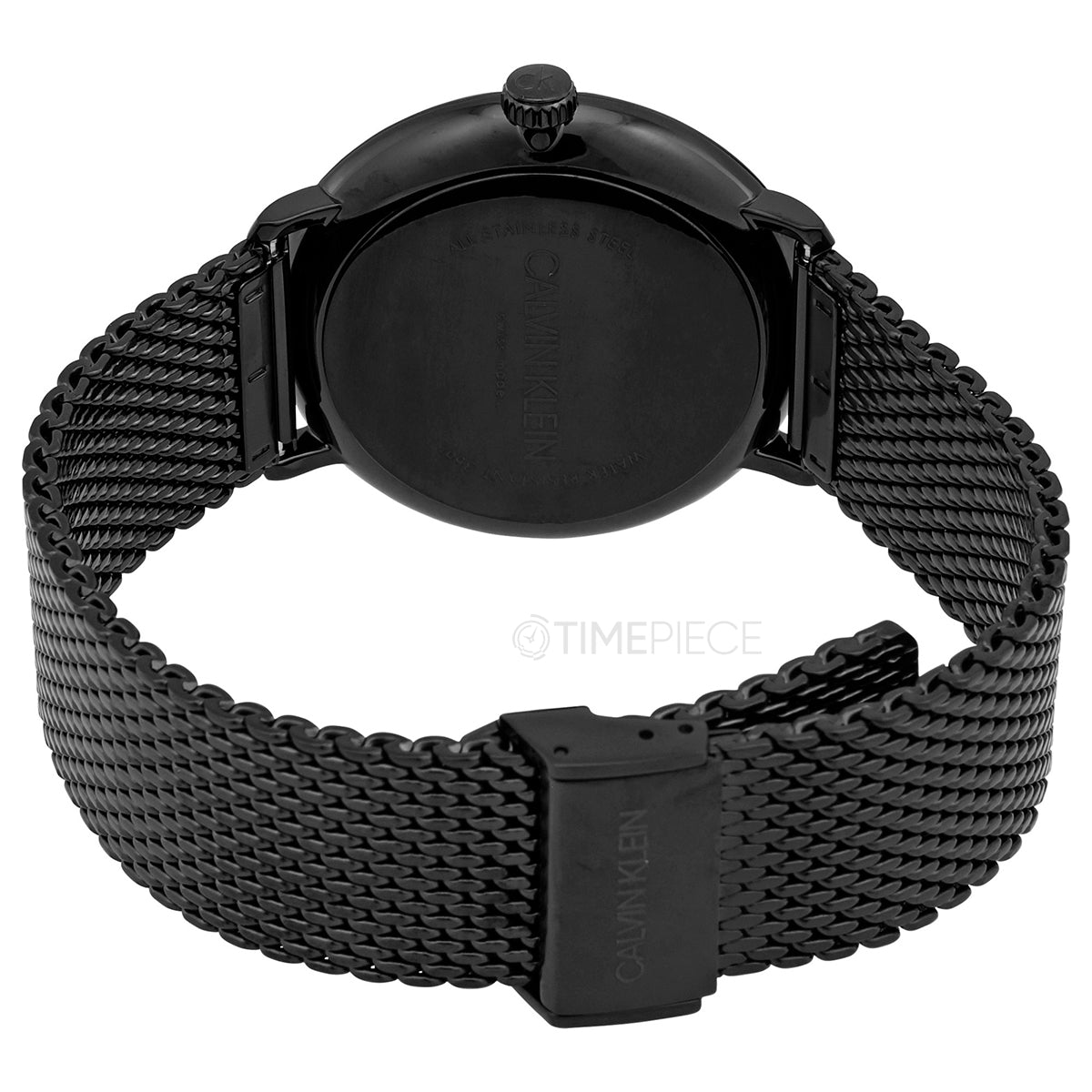 Calvin Klein High Noon Quartz Black Dial Black Mesh Bracelet Watch for Men - K8M21421 Watches Calvin Klein   