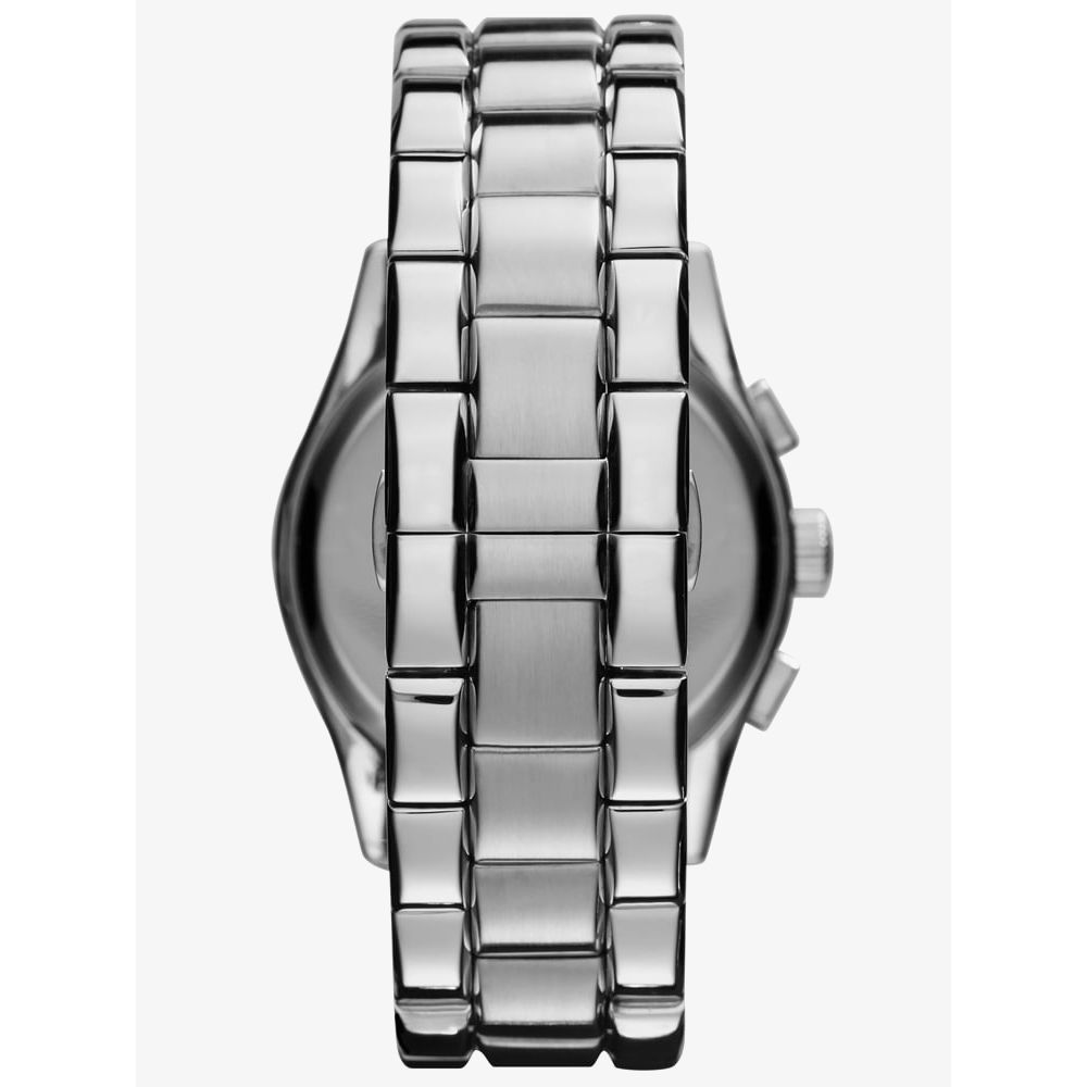 Emporio Armani Classic Blue Dial Silver Stainless Steel Strap Watch For Men - AR1635 Watches Emporio Armani   