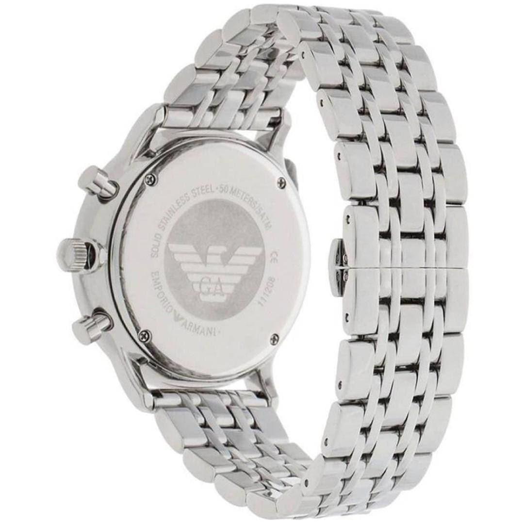 Emporio Armani Chonograph SIlver Dial Silver  Stainless Steel Watch For Men - AR1933 Watches Emporio Armani   