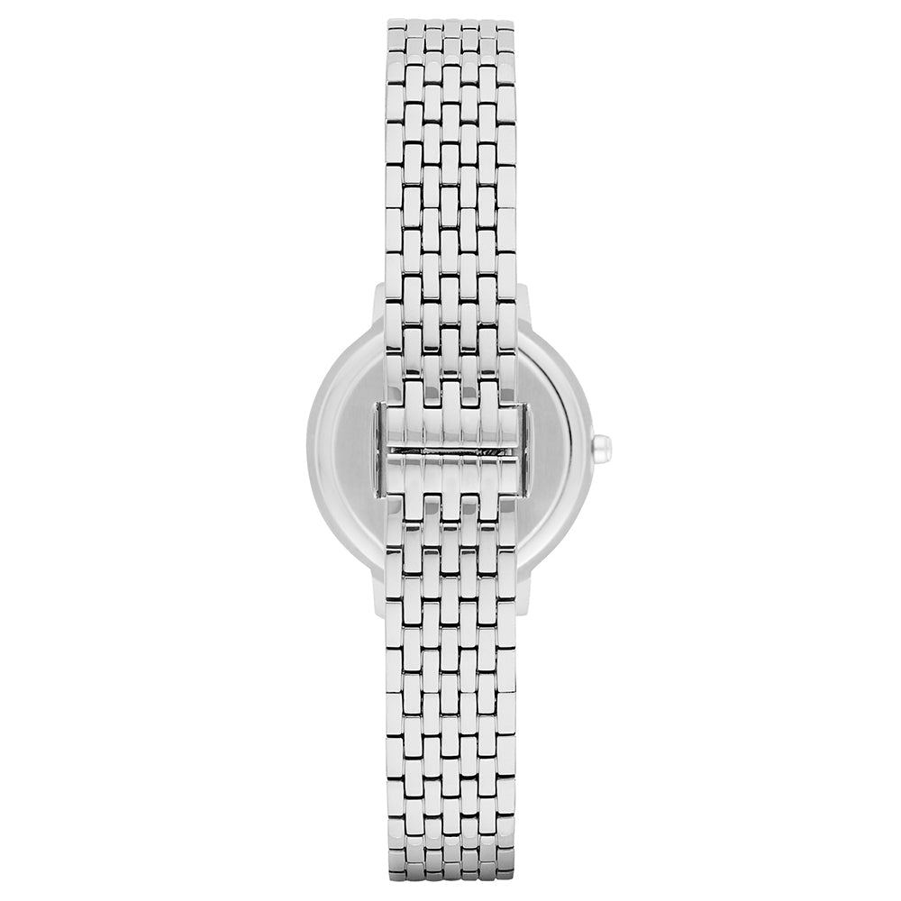 Emporio Armani Kappa Mother of Pearl Dial Silver Mesh Bracelet Watch For Women - AR2511 Watches Emporio Armani   