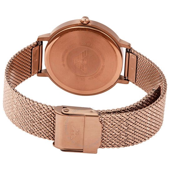 Emporio Armani Pink Dial Pink Mesh Bracelet Watch For Women - AR11129 Watches Emporio Armani   