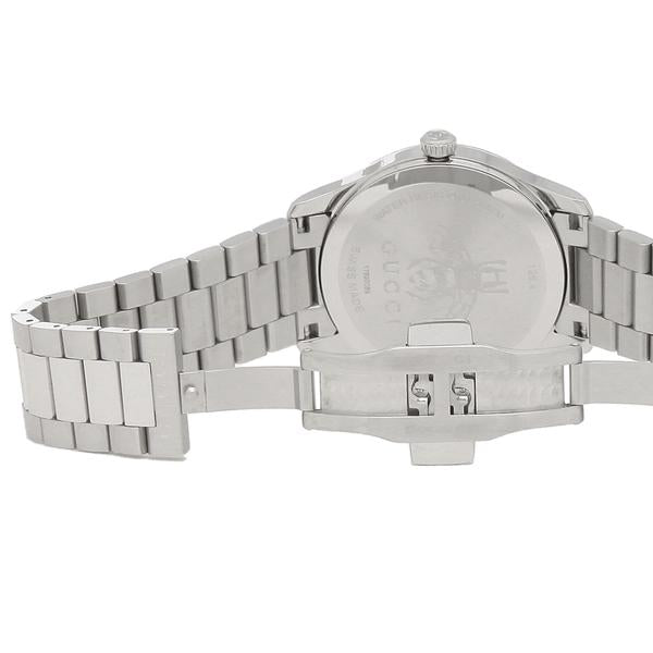 Gucci G Timeless White Dial Silver Steel Strap Watch For Women - YA1264028A Watches Gucci   