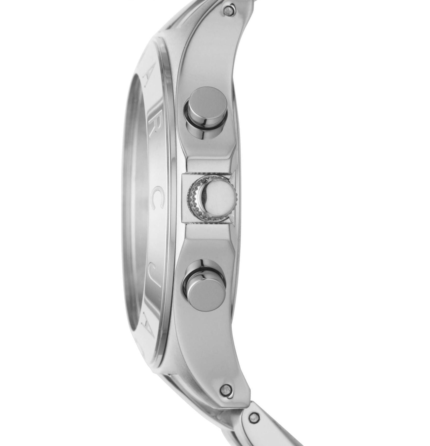 Marc Jacobs Blade White Dial SIlver Stainless Steel Strap Watch for Women - MBM3100 Watches Marc Jacobs   