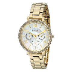 Fossil Rye Mother of Pearl Dial Gold Steel Strap Watch for Women - ES3756 Watches Fossil   