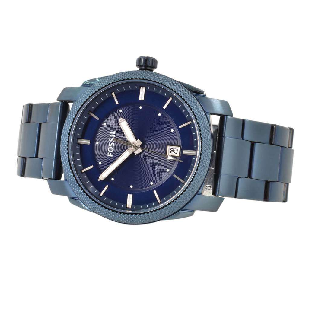 Fossil Machine Blue Dial Blue Stainless Steel Strap Watch for Men - FS5231 Watches Fossil   