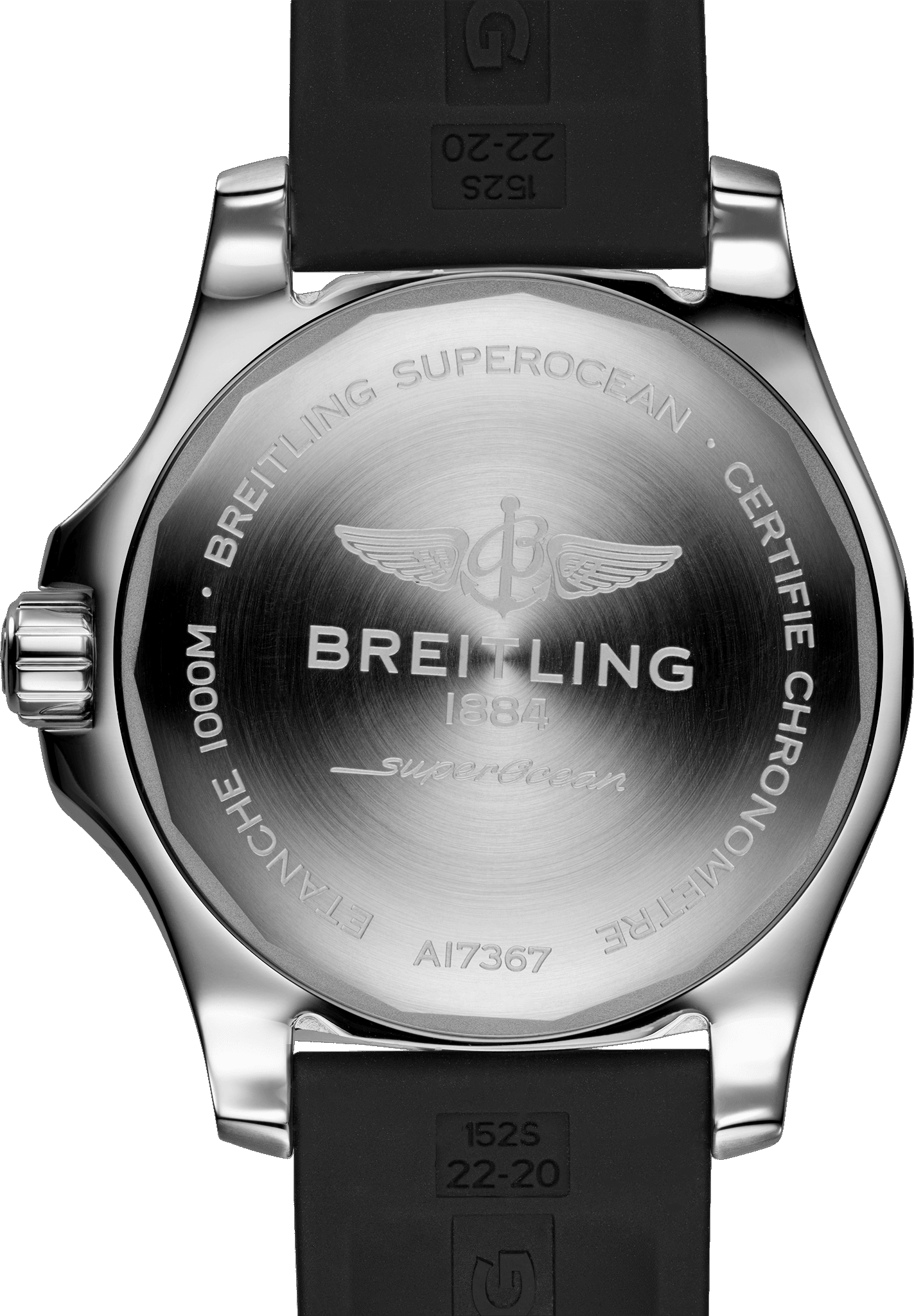 Breitling Superocean Automatic 44mm Yellow Dial Black Rubber Strap Watch for Men - A17367021I1S1 Watches Breitling   