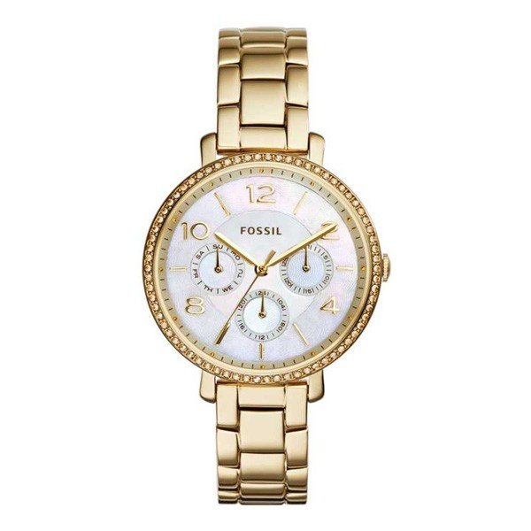 Fossil Rye Mother of Pearl Dial Gold Steel Strap Watch for Women - ES3756 Watches Fossil   