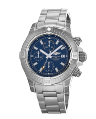 Breitling Avenger Chronograph 45mm Blue Dial Silver Steel Strap Watch for Men - A13317101C1A1 Watches Breitling   