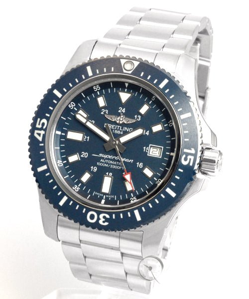 Breitling Superocean II Special Mariner Blue Ceramic Bezel 44mm Mens Watch - Y1739316/C959 Watches Breitling   