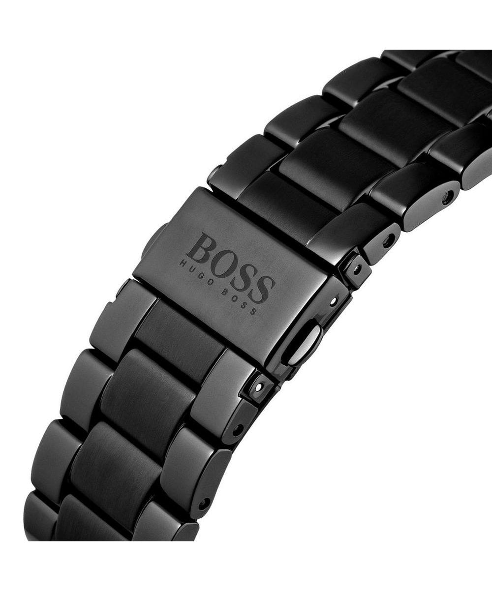 Hugo Boss Pilot Edition Black Dial Black Steel Strap Watch for Men - 1513854 Watches Hugo Boss   