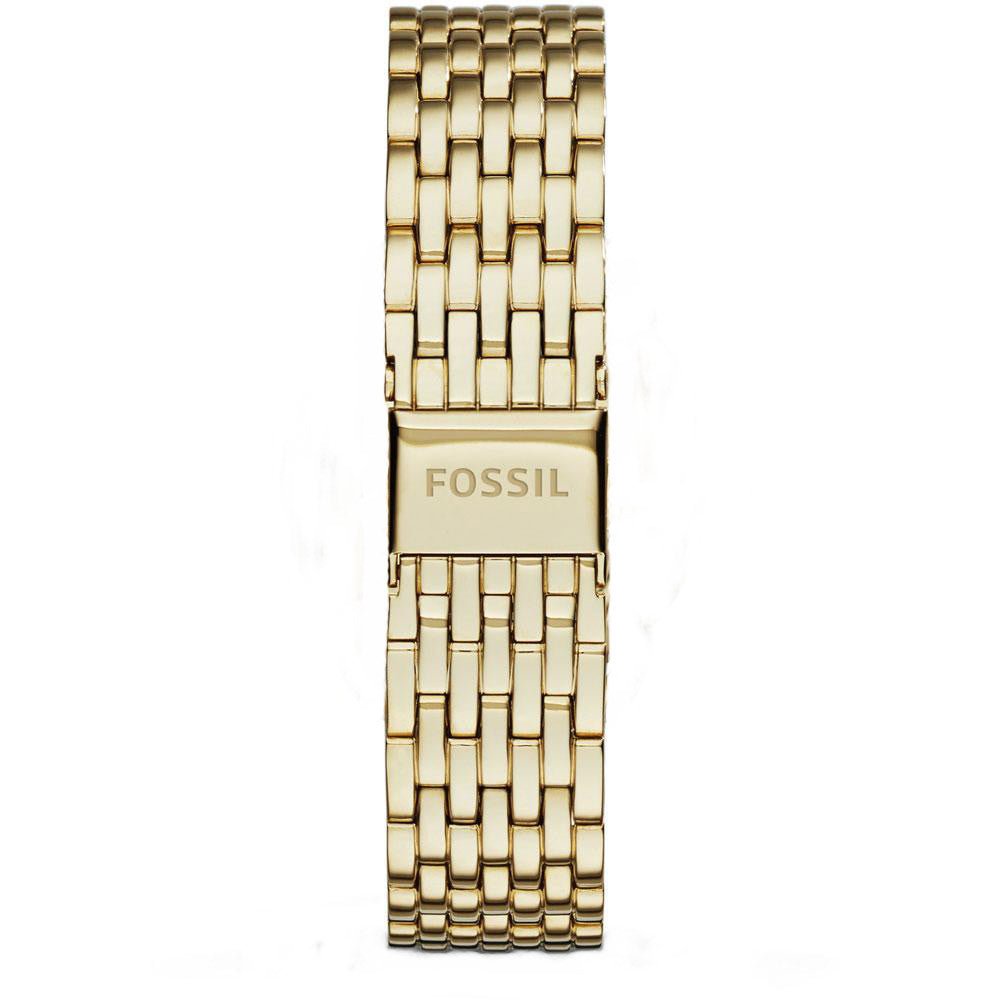 Fossil Tailor Gold Dial Gold Stainless Steel Strap Watch for Women - ES3714 Watches Fossil   