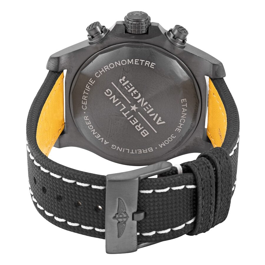 Breitling Avenger Chronograph 45mm Night Mission Black Dial Black Nylon Strap Watch for Men - V13317101B1X1 Watches Breitling   