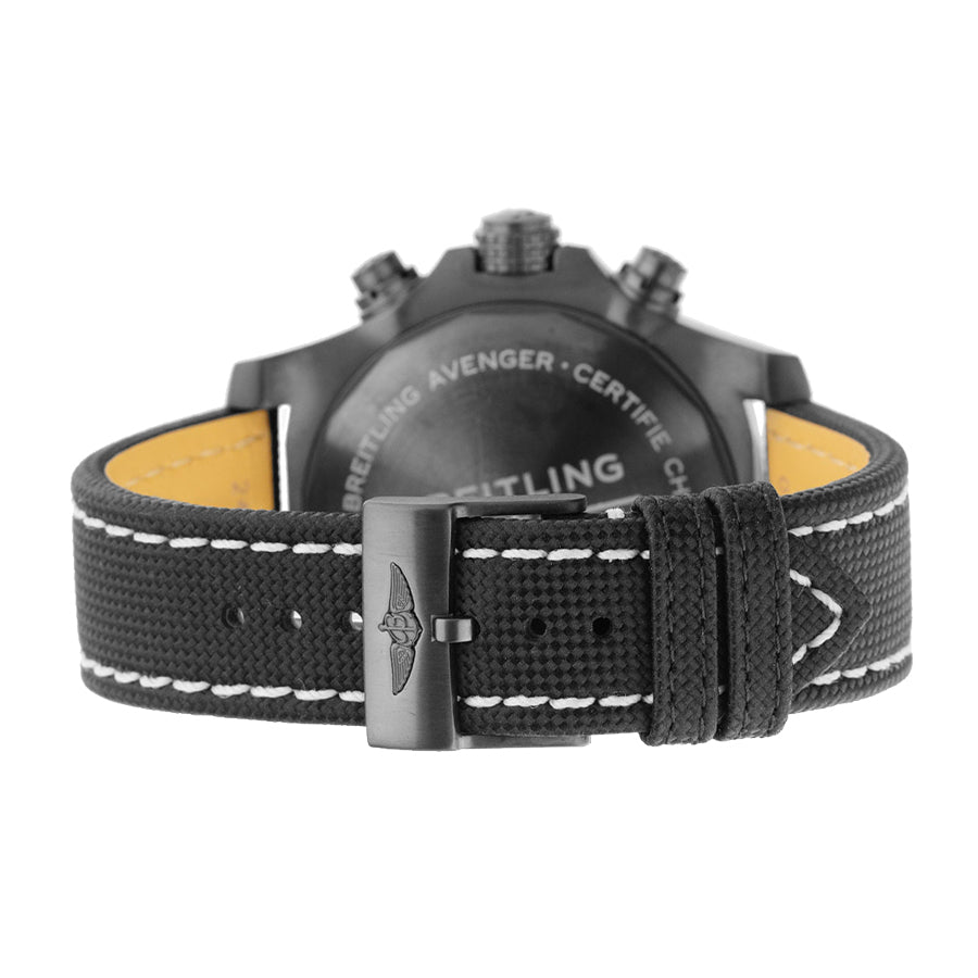Breitling Avenger Chronograph 45mm Night Mission Black Dial Black Nylon Strap Watch for Men - V13317101B1X1 Watches Breitling   