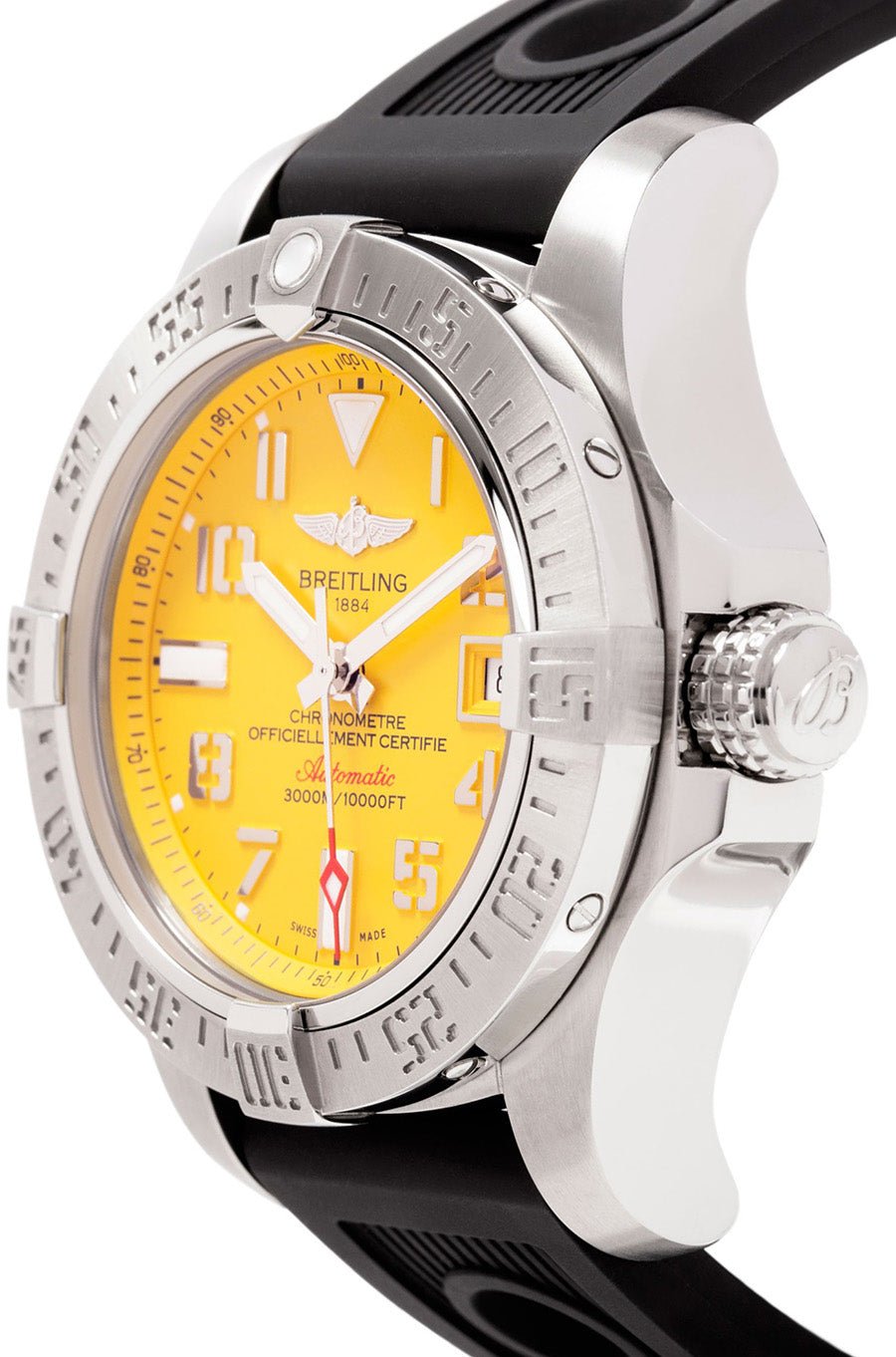 Breitling Avenger II Seawolf Yellow Dial Mens Watch - A1733110/I519/153S Watches Breitling   