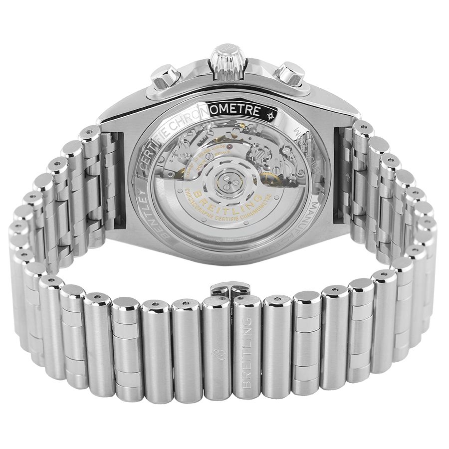 Breitling Chronomat B01 42mm Green Dial Silver Steel Strap Watch for Men - AB01343A1L1A1 Watches Breitling   