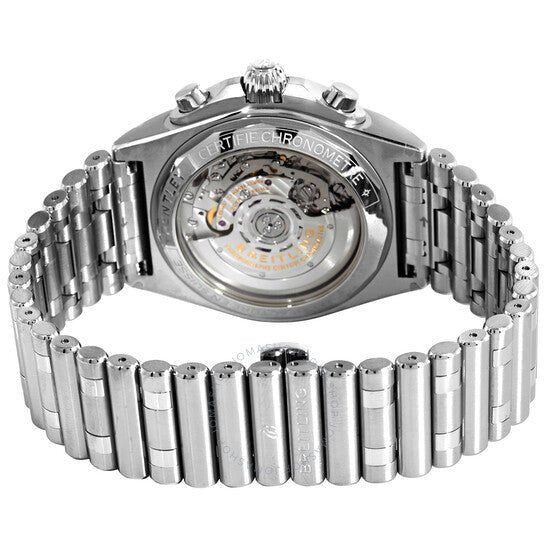 Breitling Chronomat B01 42mm Green Dial Silver Steel Strap Watch for Men - AB01343A1L1A1 Watches Breitling   