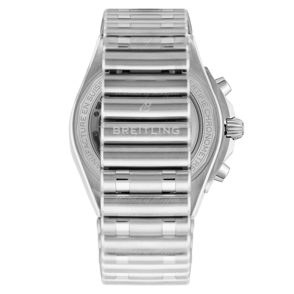 Breitling Chronomat B01 42mm Silver Dial Silver Steel Strap Watch for Men - AB0134101G1A1 Watches Breitling   