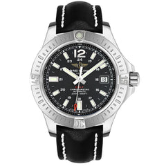 Breitling Colt Automatic 44mm Black Dial Leather Strap Mens Watch - A1738811/BD44/435X Watches Breitling   