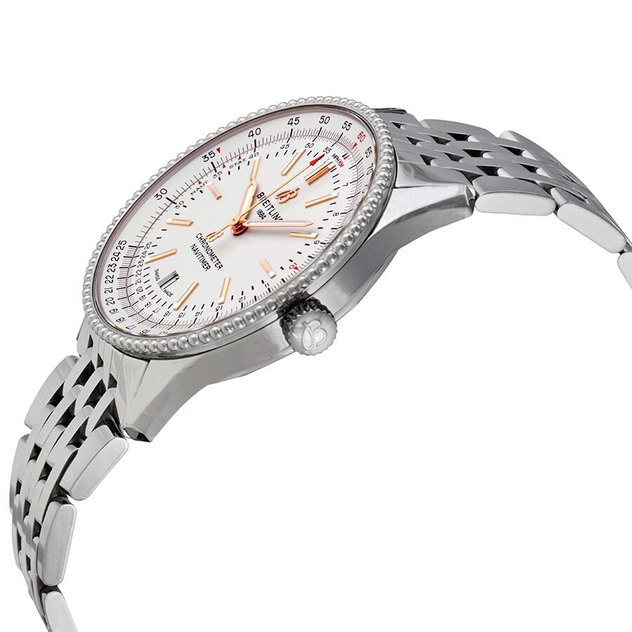 Breitling Navitimer Automatic 41mm White Dial Stainless Steel Mens Watch - A17326211G1A1 Watches Breitling   