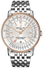 Breitling Navitimer Automatic 41mm White Dial Silver Stainless Steel Mens Watch - U17326211G1A1 Watches Breitling   