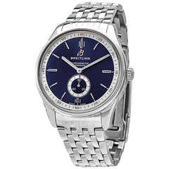 Breitling Premier Automatic 40mm Blue Dial Silver Steel Strap Watch for Men - A37340351C1A1 Watches Breitling   