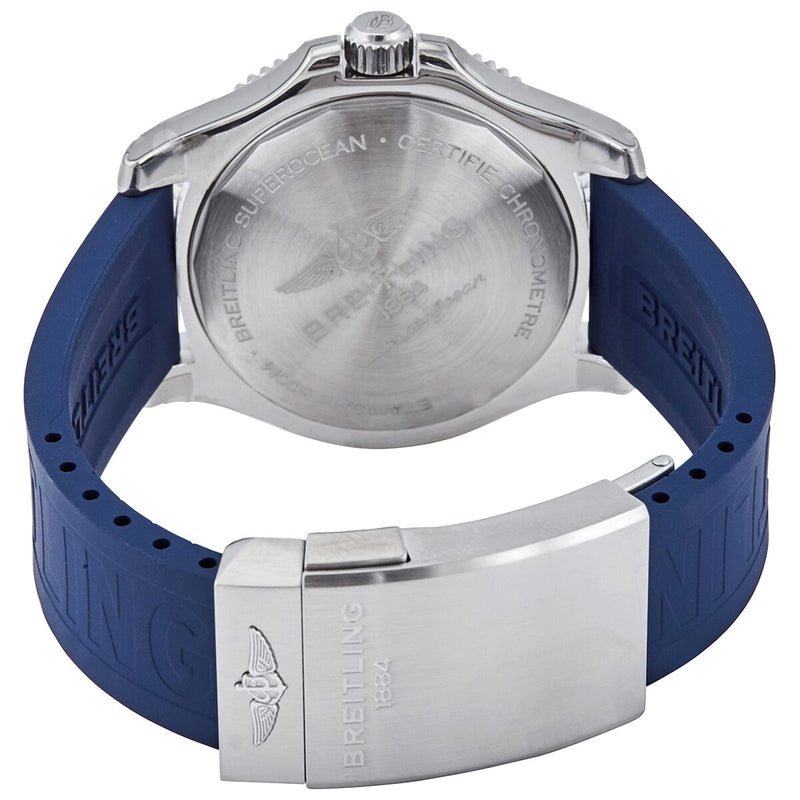 Breitling Superocean II Automatic 42mm White Dial Blue Rubber Strap Watch for Men - A17366D81A1S2 Watches Breitling   