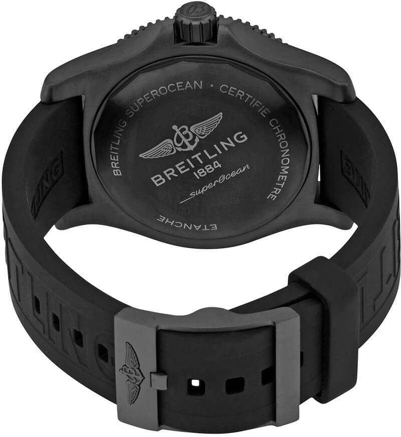 Breitling Superocean Automatic 46mm Black Dial Black Rubber Strap Watch for Men - M17368B71B1S1 Watches Breitling   
