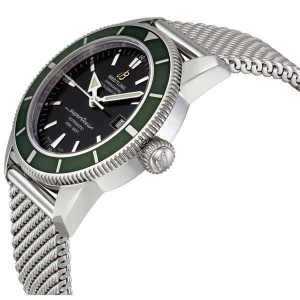 Breitling Superocean Heritage 42mm Chronograph Green Bezel Mens Watch - A1732136 Watches Breitling   