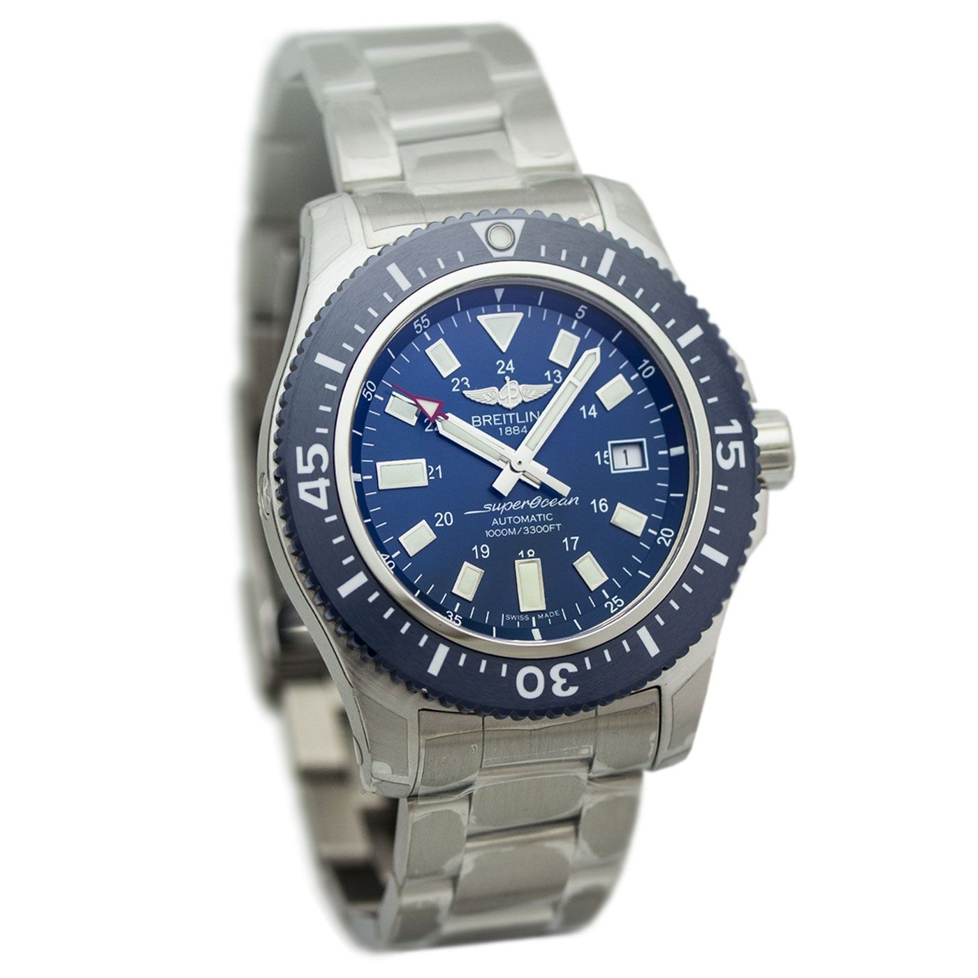 Breitling Superocean II Special Mariner Blue Ceramic Bezel 44mm Mens Watch - Y1739316/C959 Watches Breitling   