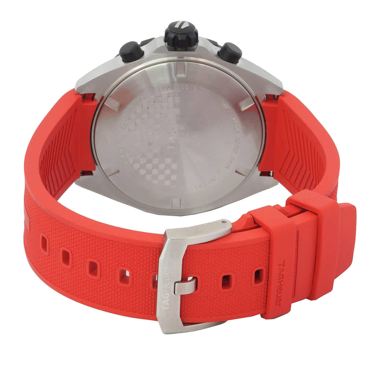 Tag Heuer Formula 1 Chronograph 41mm Red Dial Red Rubber Strap Watch for Men - CAZ101AN.FT8055 Watches Tag Heuer   