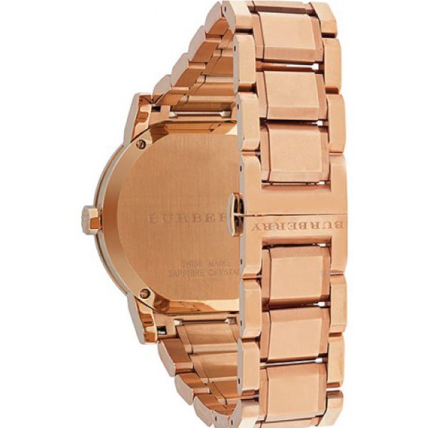 Burberry The City White Dial Rose Gold Stainless Steel Strap Watch for Women - BU9004 Watches Burberry   