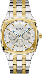 Bulova Classic Multi Function Silver Dial Two Tone Steel Strap Watch for Men - 98C142 Watches Bulova   