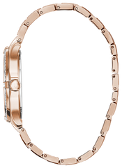 Bulova Crystal Collection Silver Dial Rose Gold Steel Strap Watch for Women - 98L229 Watches Bulova   