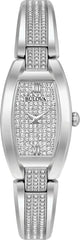 Bulova Crystal Collection Silver Dial Silver Steel Strap Watch for Women - 96L235 Watches Bulova   