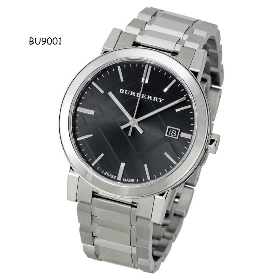 Burberry The City Black Dial Silver Stainless Steel Strap Watch for Women - BU9001 Watches Burberry   