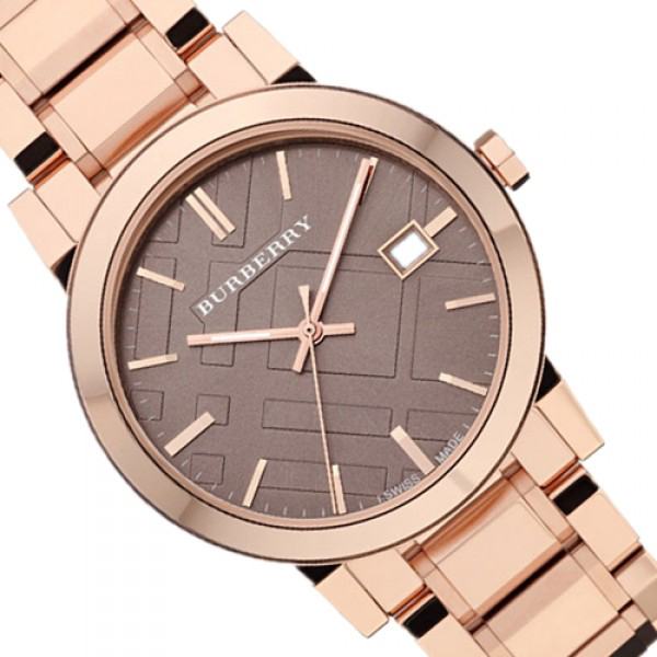 Burberry The City Light Brown Dial Rose Gold Stainless Steel Strap Watch for Women - BU9005 Watches Burberry   