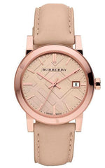 Burberry The City Beige Tan Dial Tan Leather Strap Watch for Women - BU9014 Watches Burberry   